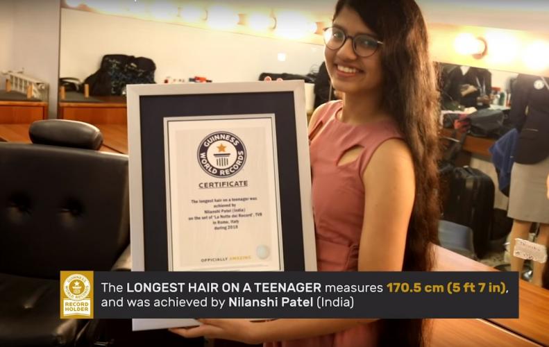 Meet Nilanshi Patel, a World Record Holder for the Longest Hair on a Teenager