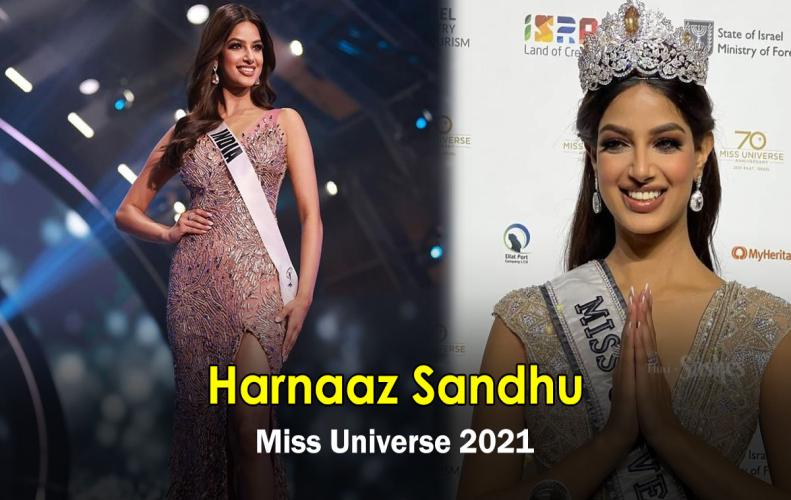 Harnaaz Sandhu from India crowned Miss Universe 2021